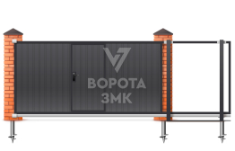 Откатные ворота 10000×2100 ЗМК-8213
