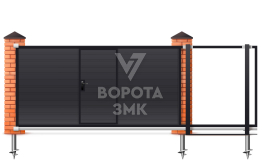 Откатные ворота 3000×2000 Херман ЗМК-6960