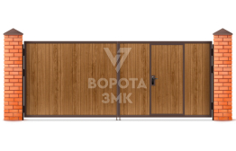 Деревянные распашные ворота 2750×1750 ЗМК-5288