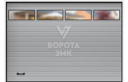 Ворота секционные Алютех 5000×4500 промышленные ЗМК-3828