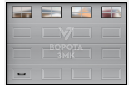 Подъемные ворота для гаража 2500×2500 ЗМК-3099
