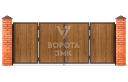Ворота складные для забора 2750×1750 ЗМК-2046